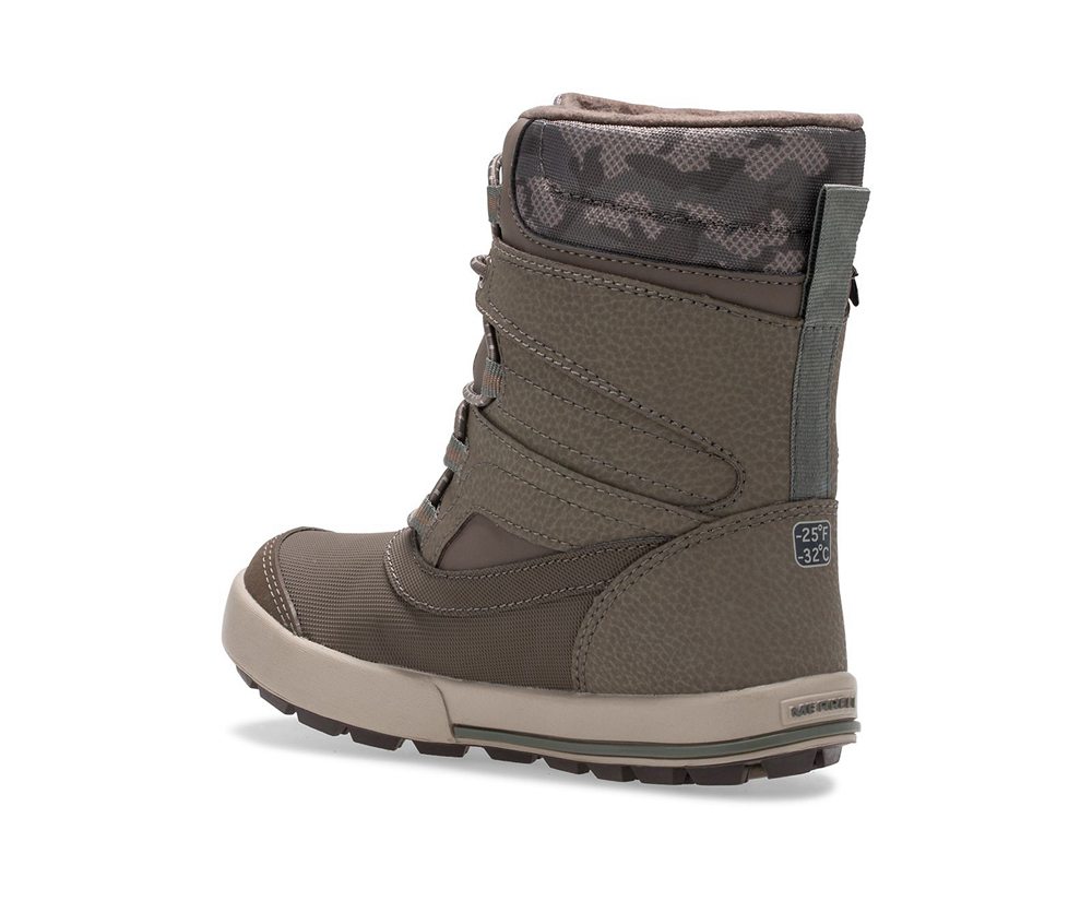 Merrell Boots Brown - Snow Bank 2.0 - Kids 08DXAVZSO